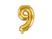 Picture of FOIL BALLOON NUMBER 9 GOLD 16 INCH